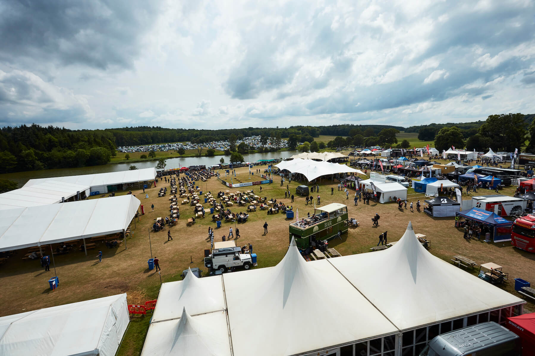 festival-village-two Drone photograph of the ABR village at the Adventure Bike Rider Festival