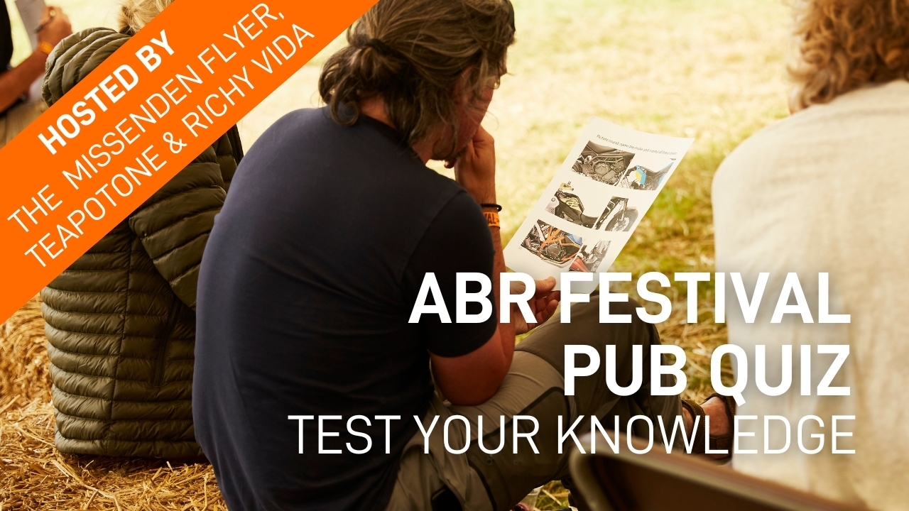 NEWS – Quiz (2) ABR Festival is the best place to shop for adventure motorcycle gear