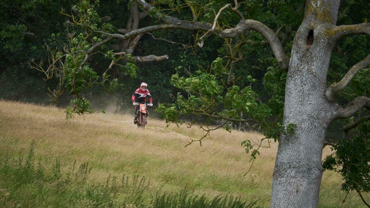 8 Trail motorcycle on the adventure trail at the ABR Festival