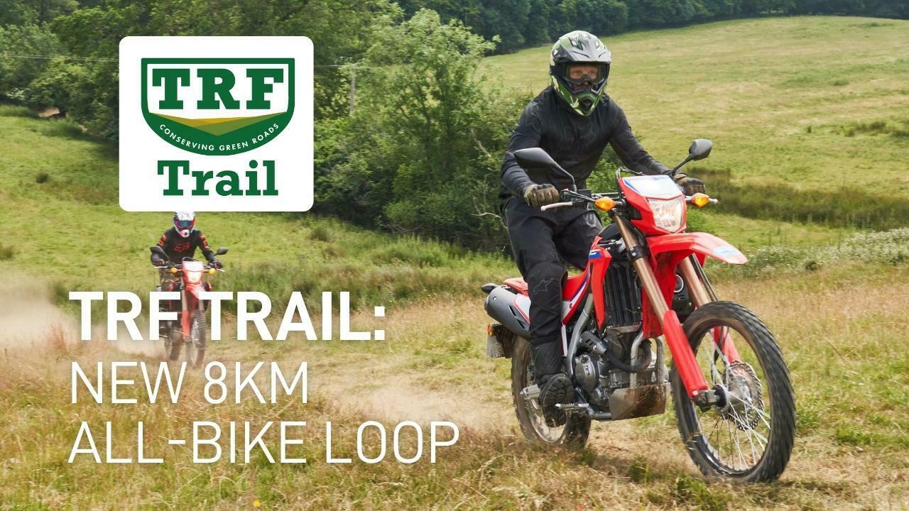 NEWS – TRF Trail (1) Motorcyclist riding a Honda CRF on the adventure trail