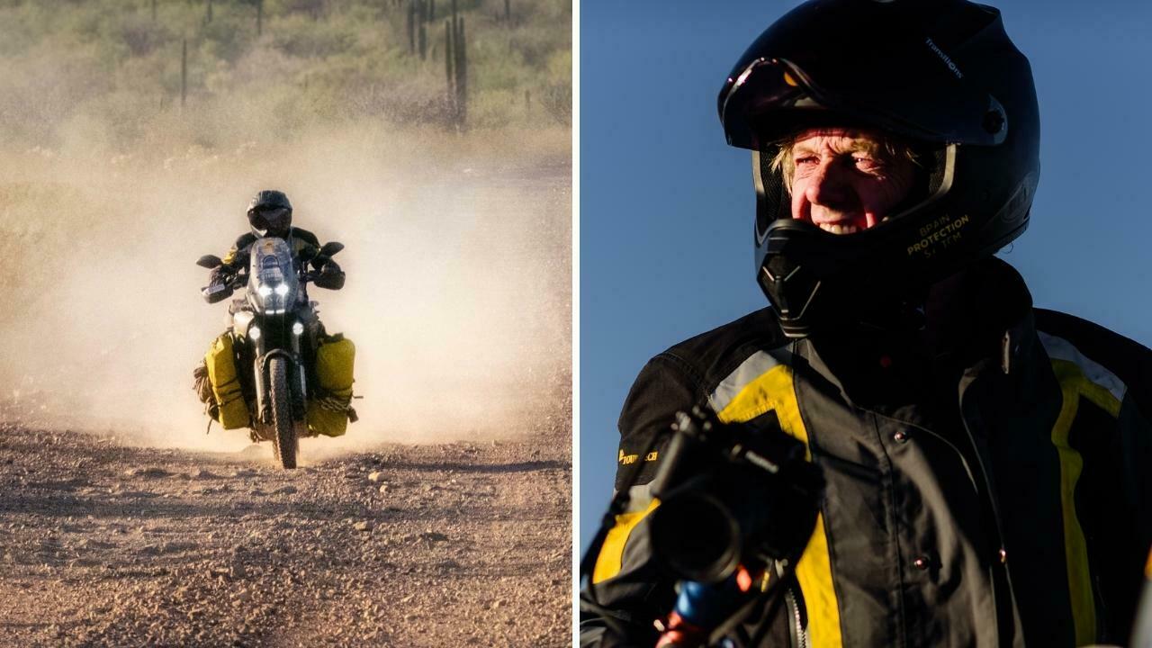 Two motorcyclists on the Bridgestone Adventure Trail