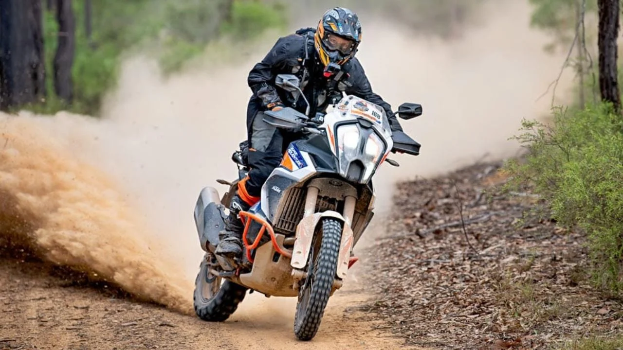 6 Chris Birch on his KTM motorcycle