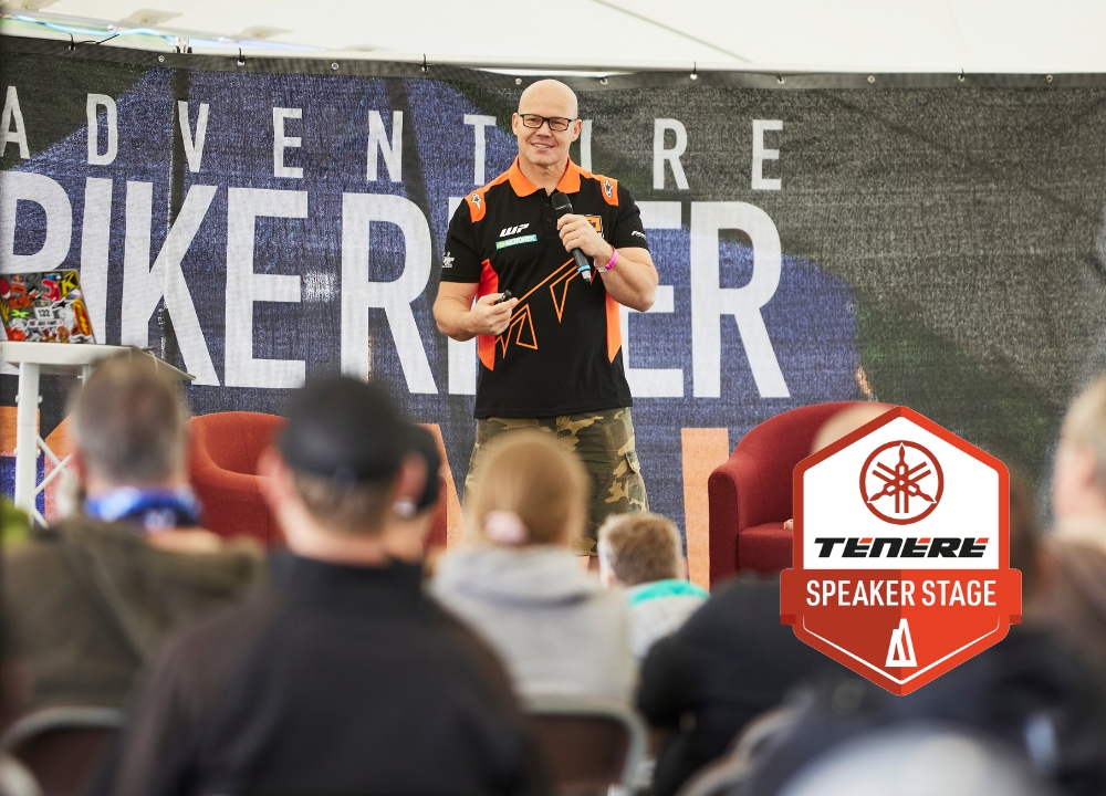 Speaker on the Tenere Speaker Stage at the ABR Festival