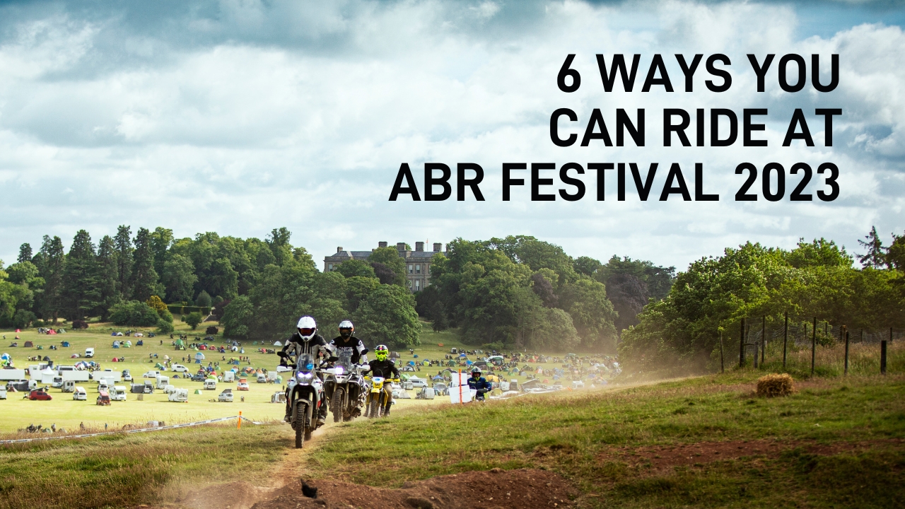 NEWS – 6 Places You Can Ride A group of motorcyclists riding in the Ragley Hall Estate at the ABR Festival