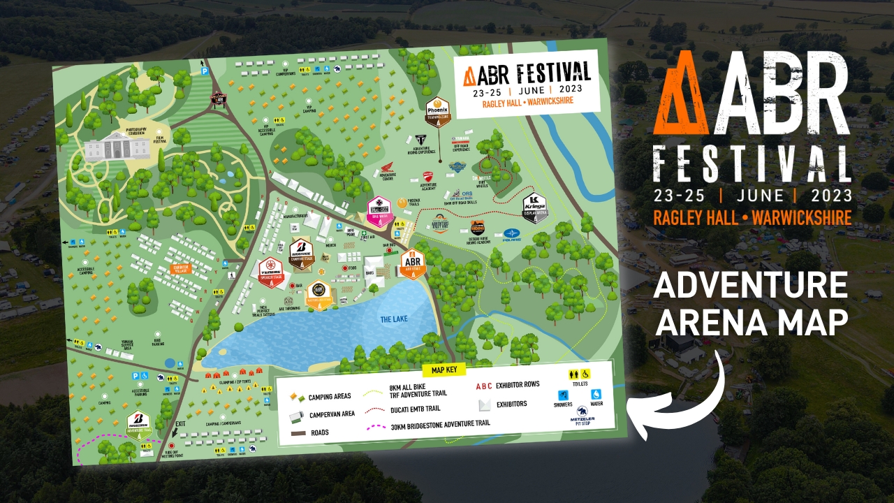Map of the ABR Festival Adventure Arena
