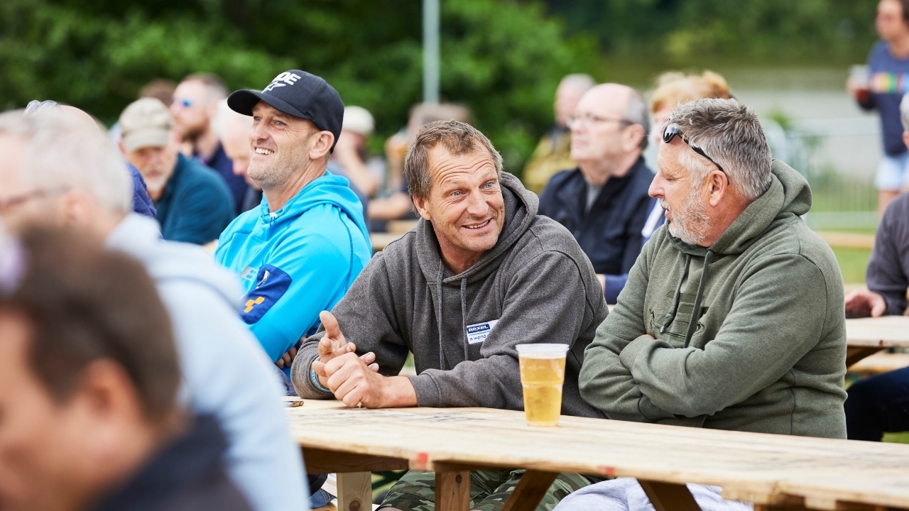 NEWS – Map Images – Big Two visitors drinking a beer at the ABR Festival