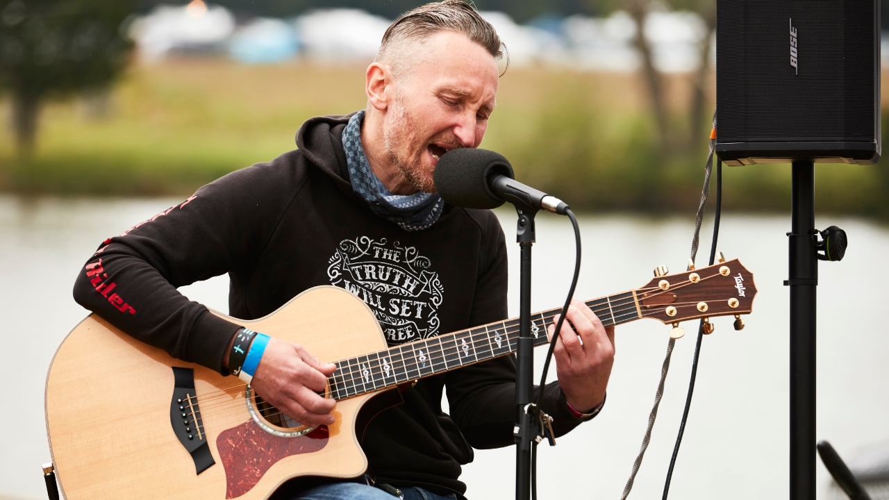 3 Acoustic guitarist performing at the ABR Festival