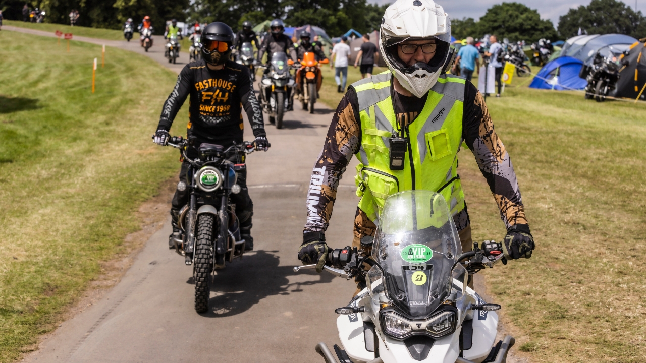 A group of riders at the ABR Festival 2024