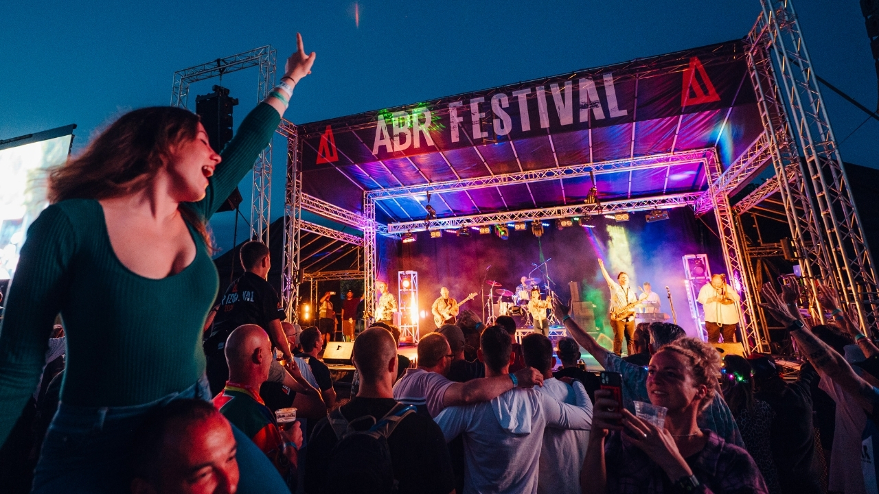 The main live music stage at the ABR Festival