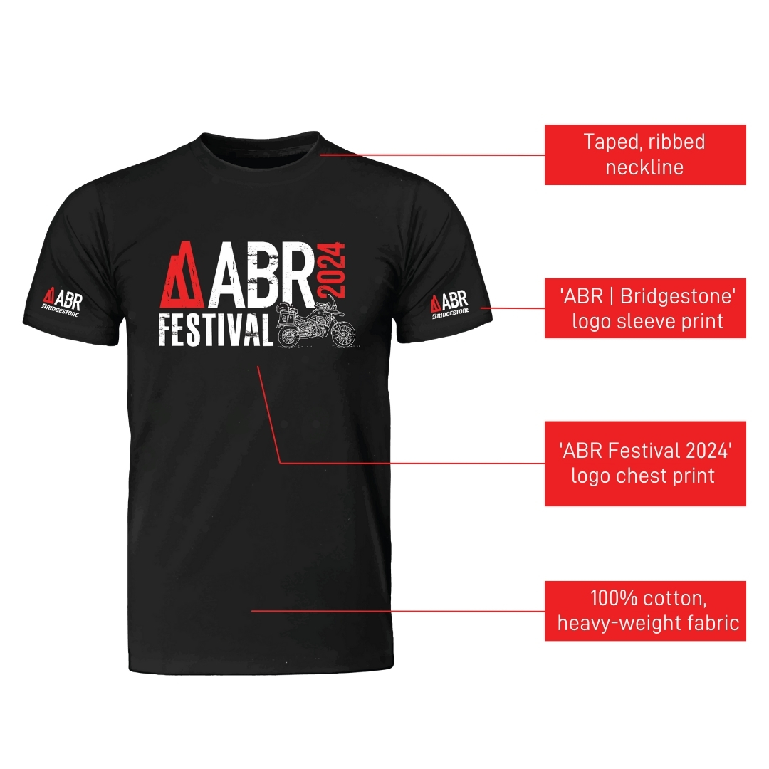 ABR Festival 2024 TShirt Adventure Bike Rider Festival