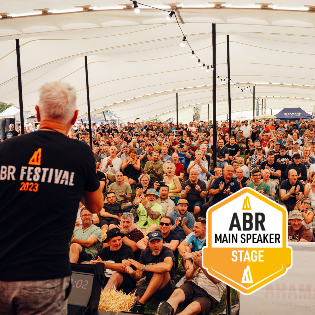 Billy Ward on the Speaker Stage at the ABR Festival