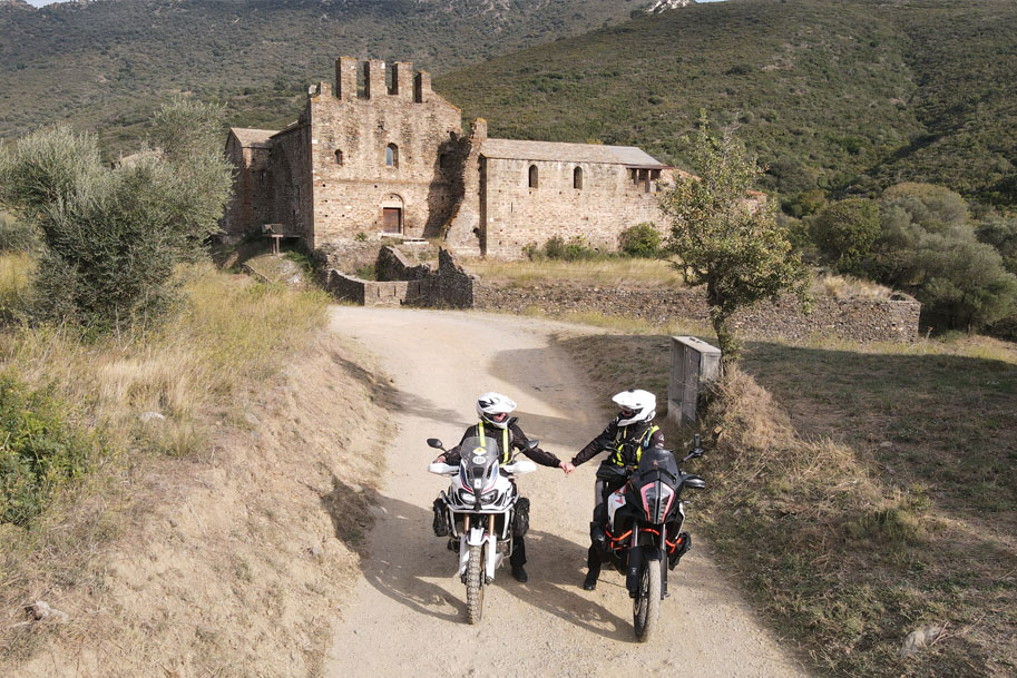 A small Romanesque chapel/complex of Santa Maria de la Torre in the Vall Ferrera, Pallars Sobirà, Catalan Pyrenees close to the start of the Smugglers' Route