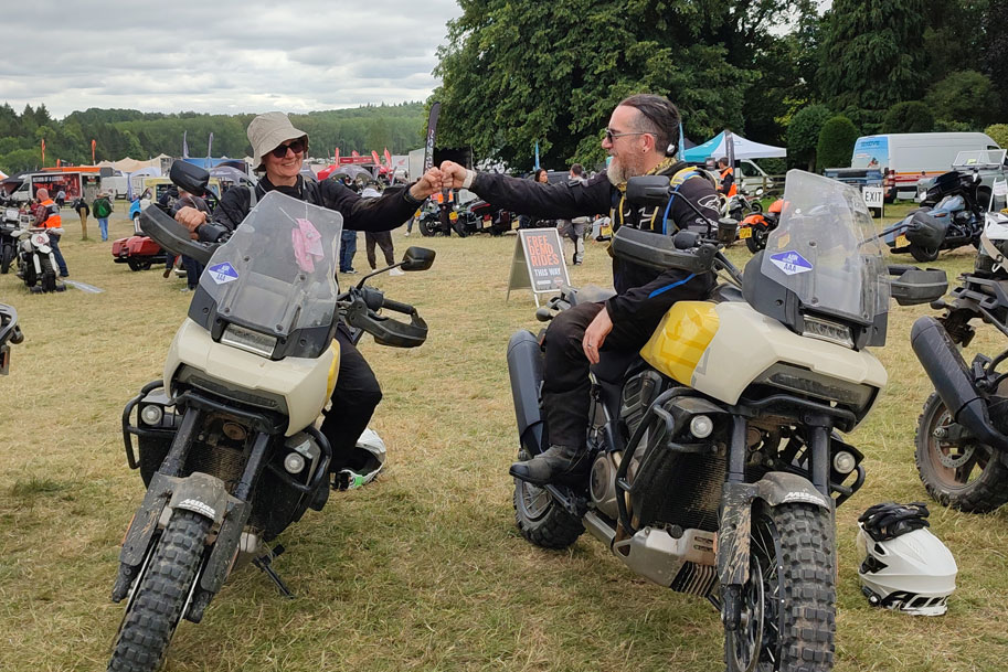 The Harley-Davidson Pan America was just one of many bikes Diana and Trevor tested at the ABR