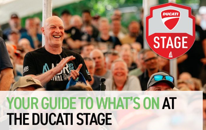 Your guide to what's on at the Ducati Stage