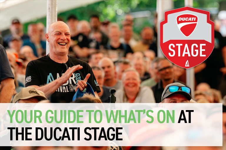 Your guide to what's on at the Ducati Stage