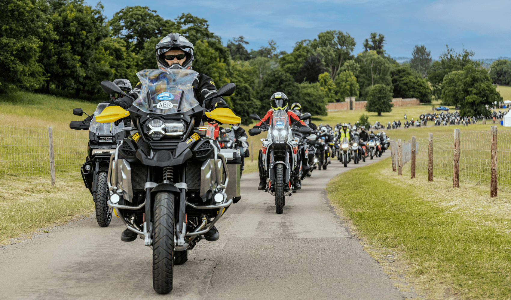 Hundreds of riders at the ABR Festival