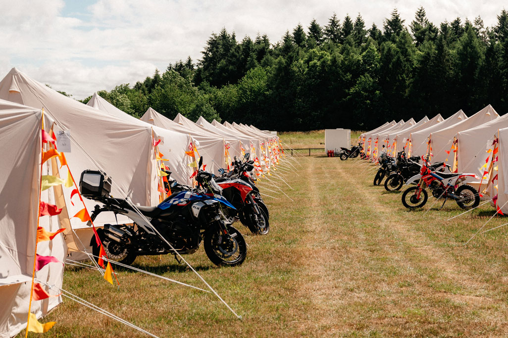 Glamping Drone shot of the ABR Festival site
